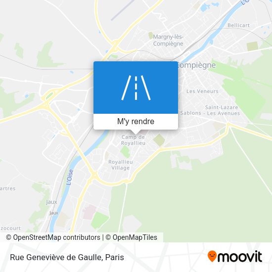 Rue Geneviève de Gaulle plan