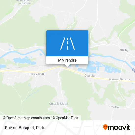 Rue du Bosquet plan