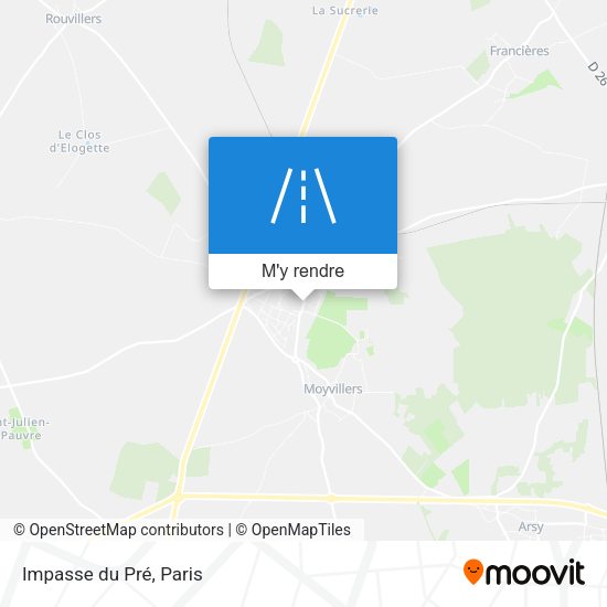 Impasse du Pré plan