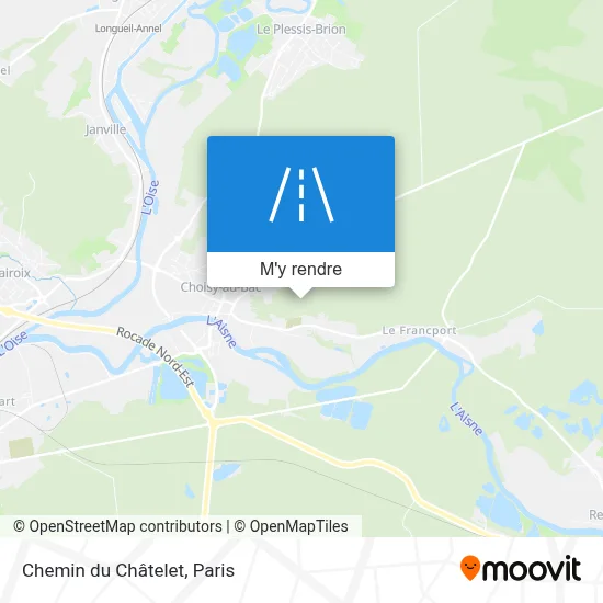 Chemin du Châtelet plan