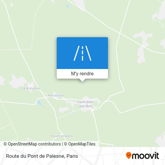 Route du Pont de Palesne plan