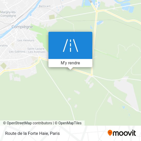 Route de la Forte Haie plan
