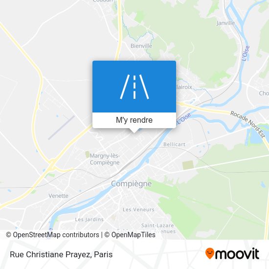 Rue Christiane Prayez plan