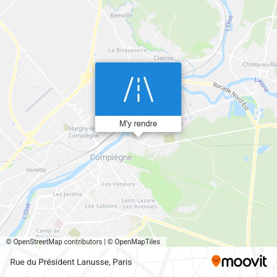 Rue du Président Lanusse plan
