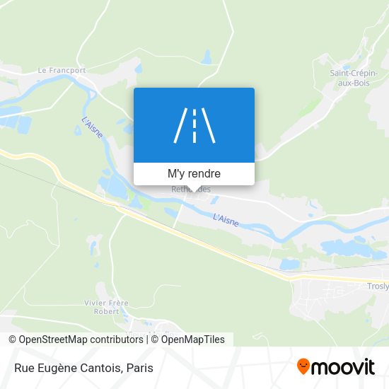 Rue Eugène Cantois plan