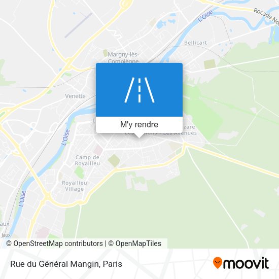 Rue du Général Mangin plan