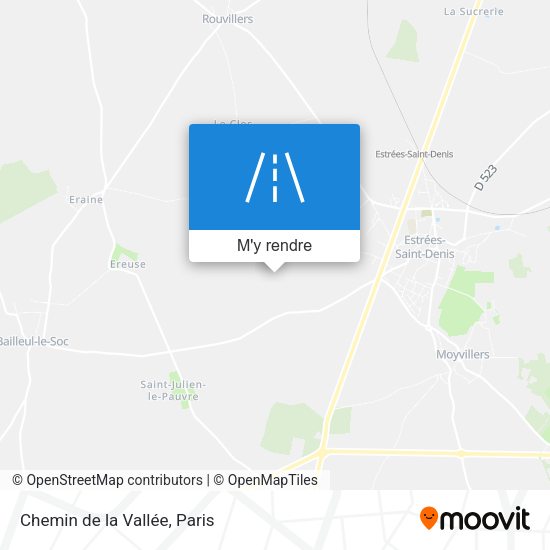 Chemin de la Vallée plan