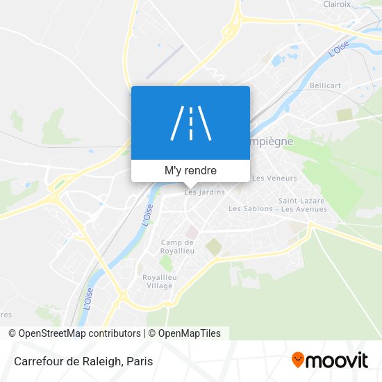 Carrefour de Raleigh plan