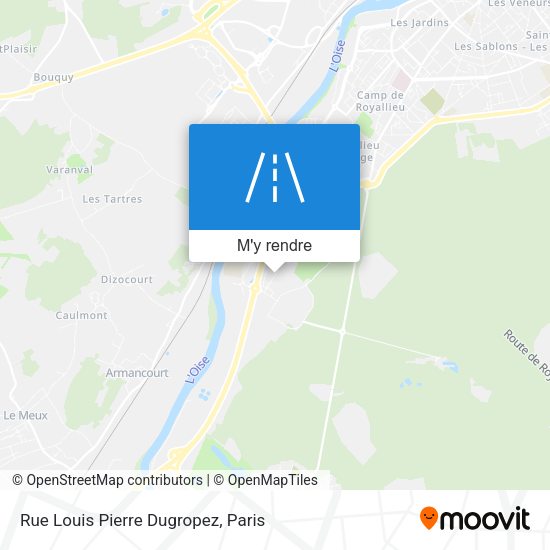Rue Louis Pierre Dugropez plan