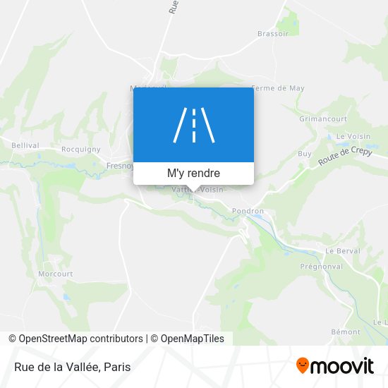 Rue de la Vallée plan