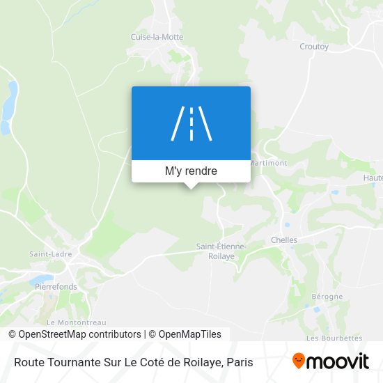 Route Tournante Sur Le Coté de Roilaye plan