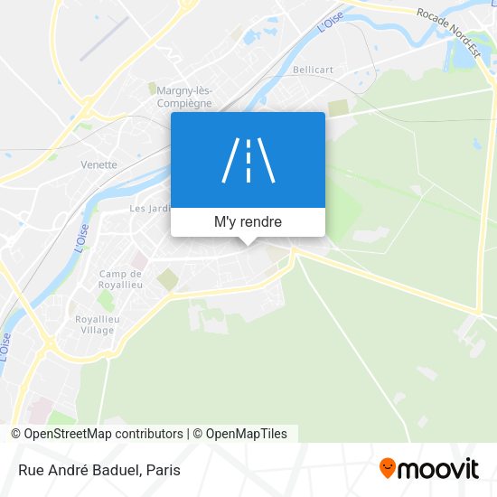 Rue André Baduel plan