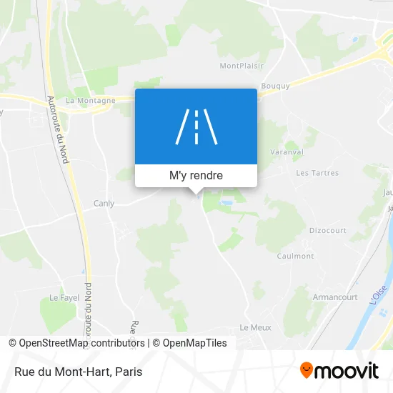 Rue du Mont-Hart plan