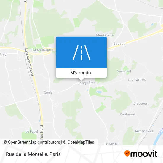 Rue de la Montelle plan