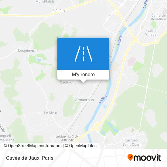 Cavée de Jaux plan