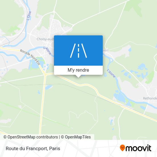 Route du Francport plan