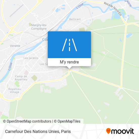 Carrefour Des Nations Unies plan
