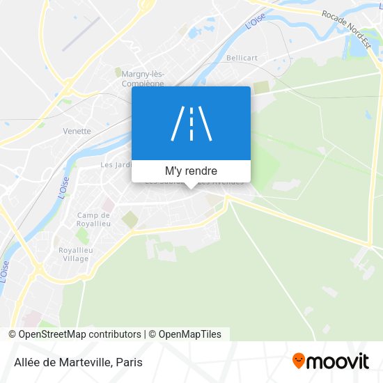 Allée de Marteville plan
