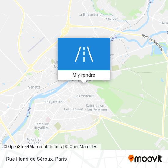 Rue Henri de Séroux plan