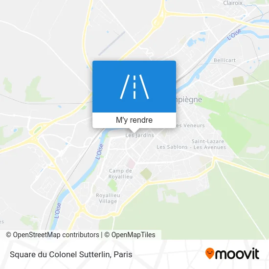 Square du Colonel Sutterlin plan