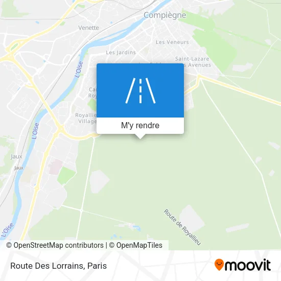 Route Des Lorrains plan