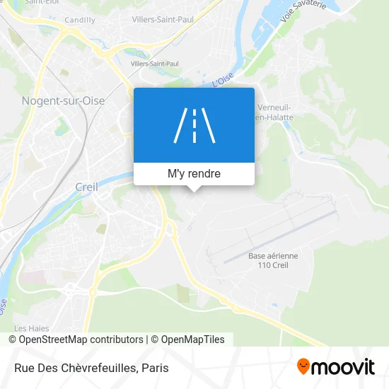 Rue Des Chèvrefeuilles plan