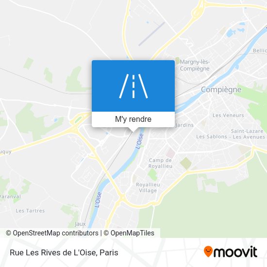 Rue Les Rives de L'Oise plan