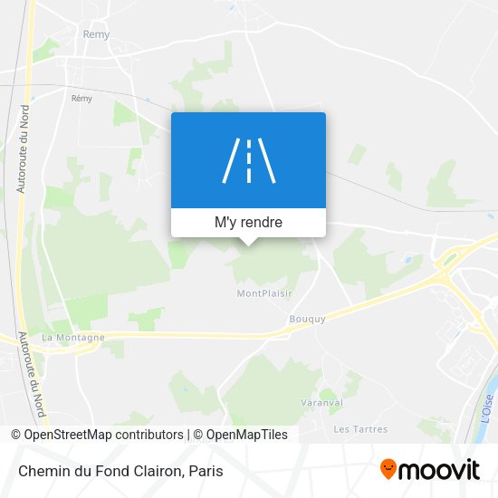 Chemin du Fond Clairon plan