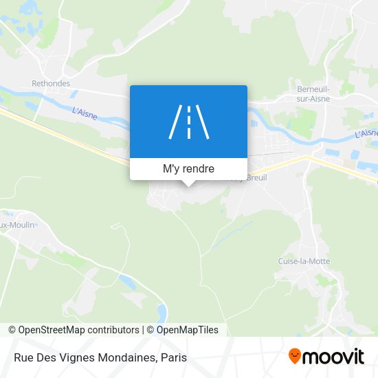 Rue Des Vignes Mondaines plan