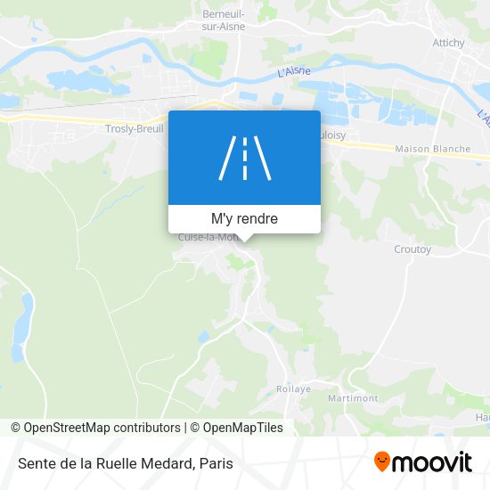 Sente de la Ruelle Medard plan