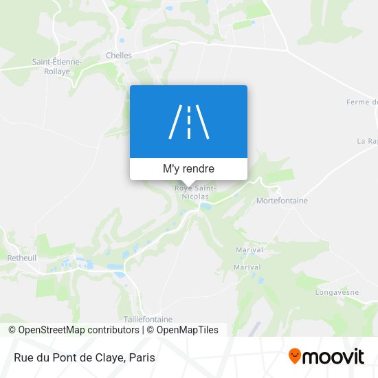 Rue du Pont de Claye plan