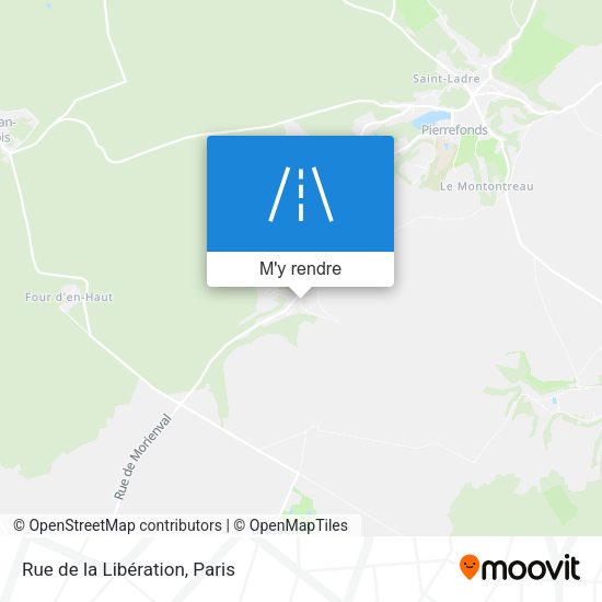 Rue de la Libération plan