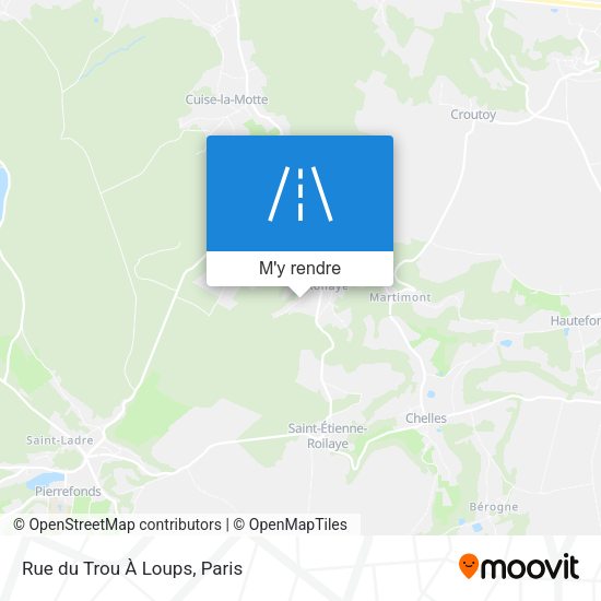 Rue du Trou À Loups plan