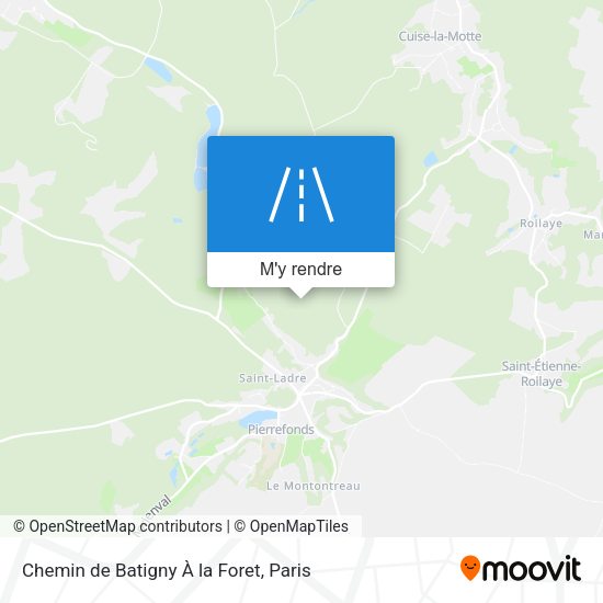 Chemin de Batigny À la Foret plan