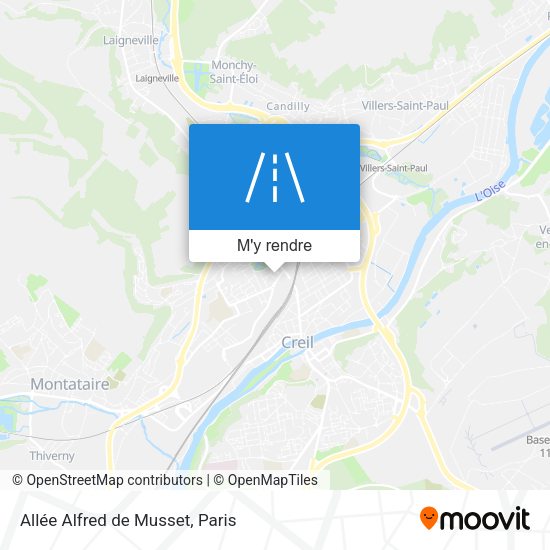 Allée Alfred de Musset plan