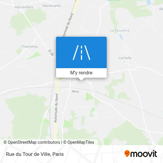 Rue du Tour de Ville plan