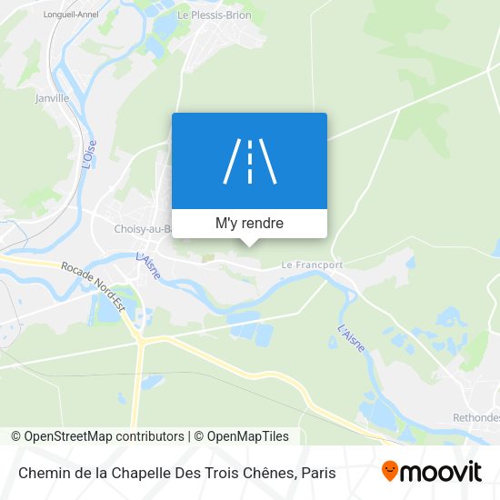 Chemin de la Chapelle Des Trois Chênes plan