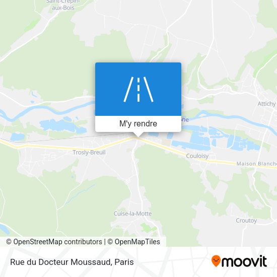 Rue du Docteur Moussaud plan