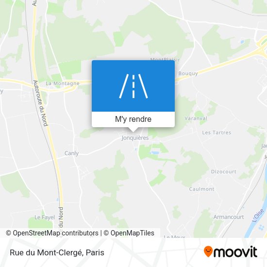 Rue du Mont-Clergé plan