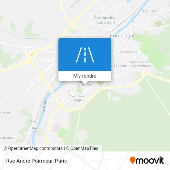 Rue André Poirmeur plan