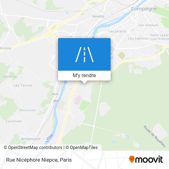 Rue Nicéphore Niepce plan