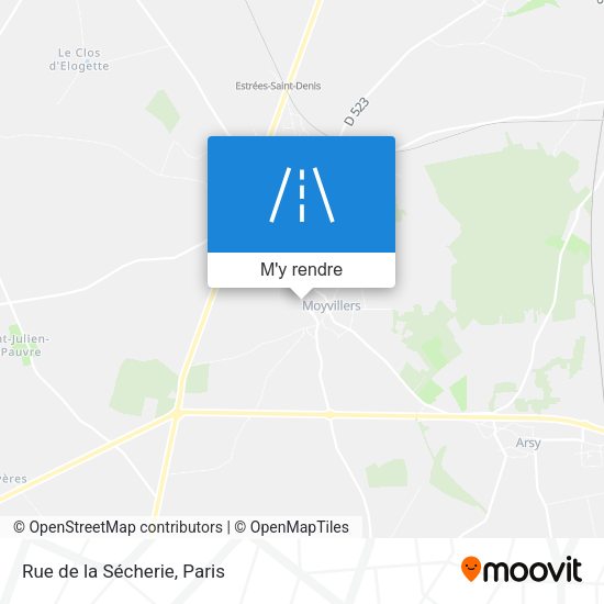 Rue de la Sécherie plan