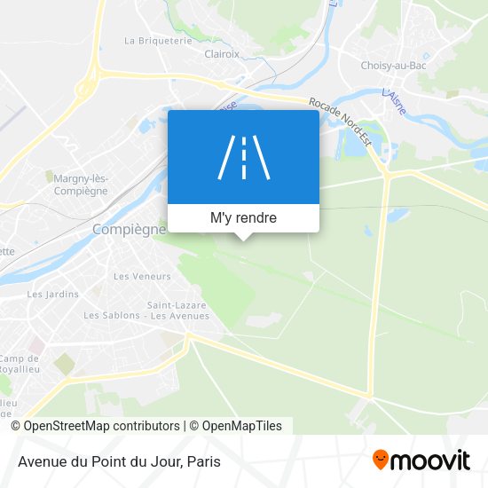 Avenue du Point du Jour plan