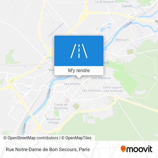 Rue Notre-Dame de Bon Secours plan