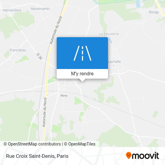 Rue Croix Saint-Denis plan