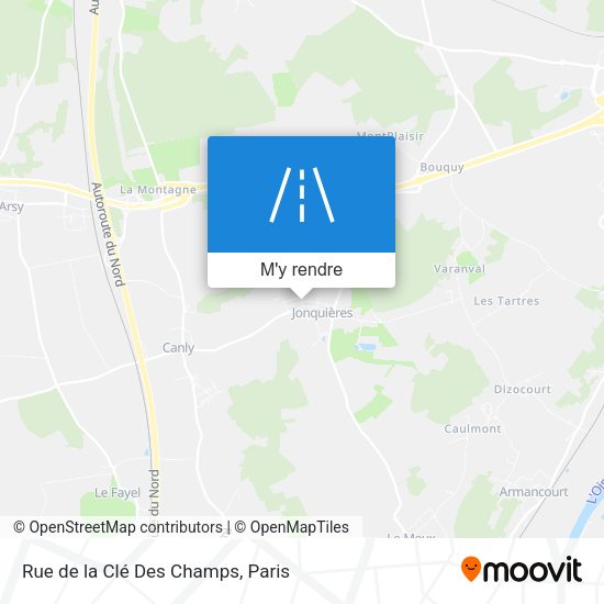 Rue de la Clé Des Champs plan