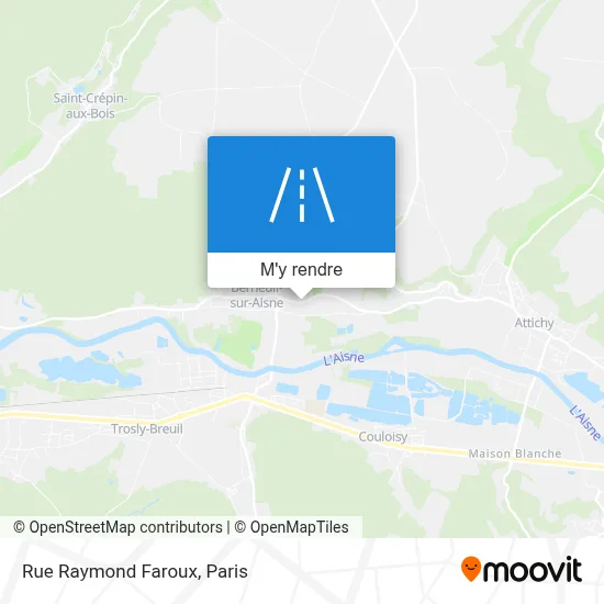 Rue Raymond Faroux plan