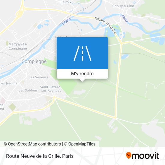 Route Neuve de la Grille plan