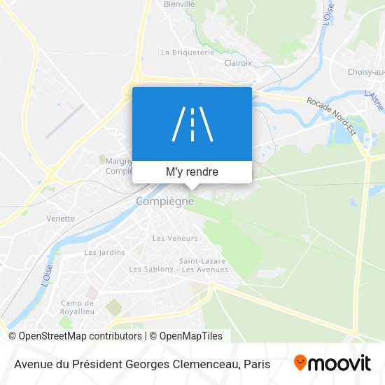 Avenue du Président Georges Clemenceau plan
