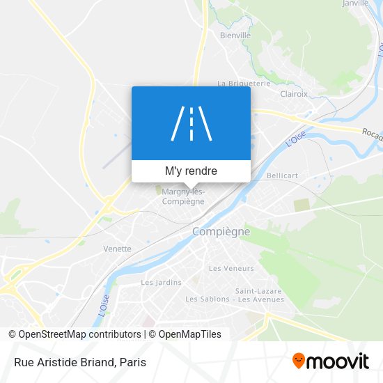 Rue Aristide Briand plan